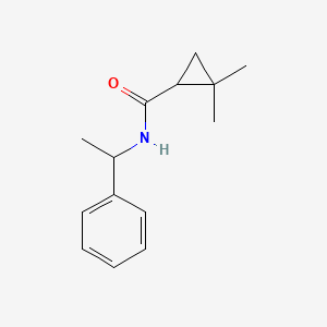 molecular formula C14H19NO B5101329 2,2-dimethyl-N-(1-phenylethyl)cyclopropanecarboxamide 