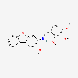 (2-methoxydibenzo[b,d]furan-3-yl)(2,3,4-trimethoxybenzyl)amine