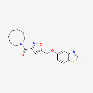 5-{[3-(1-azocanylcarbonyl)-5-isoxazolyl]methoxy}-2-methyl-1,3-benzothiazole