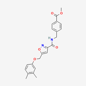 methyl 4-{[({5-[(3,4-dimethylphenoxy)methyl]-3-isoxazolyl}carbonyl)amino]methyl}benzoate