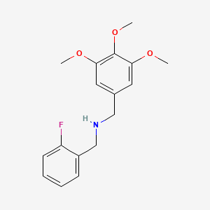 molecular formula C17H20FNO3 B5101447 (2-fluorobenzyl)(3,4,5-trimethoxybenzyl)amine 