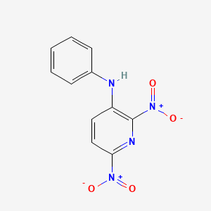 molecular formula C11H8N4O4 B5101451 2,6-dinitro-N-phenyl-3-pyridinamine 