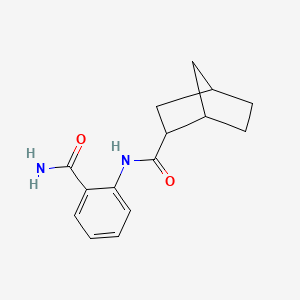 molecular formula C15H18N2O2 B5101473 N-[2-(aminocarbonyl)phenyl]bicyclo[2.2.1]heptane-2-carboxamide 