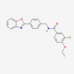 molecular formula C23H19BrN2O3 B5101480 N-[4-(1,3-benzoxazol-2-yl)benzyl]-3-bromo-4-ethoxybenzamide 