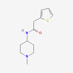 molecular formula C12H18N2OS B5101504 N-(1-methyl-4-piperidinyl)-2-(2-thienyl)acetamide 