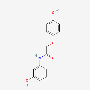 molecular formula C15H15NO4 B5101512 N-(3-hydroxyphenyl)-2-(4-methoxyphenoxy)acetamide 