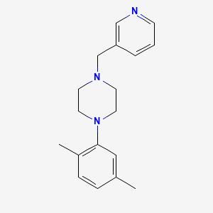 molecular formula C18H23N3 B5101521 1-(2,5-dimethylphenyl)-4-(3-pyridinylmethyl)piperazine 