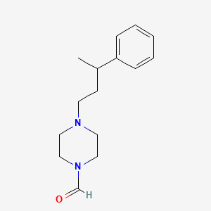 4-(3-phenylbutyl)-1-piperazinecarbaldehyde