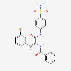 N-[1-({[4-(aminosulfonyl)phenyl]amino}carbonyl)-2-(3-bromophenyl)vinyl]benzamide