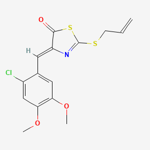 2-(allylthio)-4-(2-chloro-4,5-dimethoxybenzylidene)-1,3-thiazol-5(4H)-one