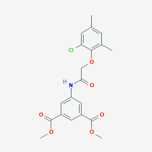 dimethyl 5-{[(2-chloro-4,6-dimethylphenoxy)acetyl]amino}isophthalate