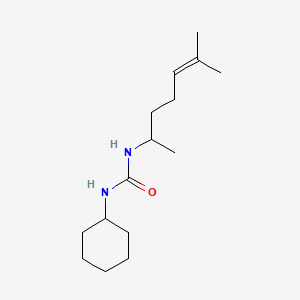 molecular formula C15H28N2O B5101646 N-cyclohexyl-N'-(1,5-dimethyl-4-hexen-1-yl)urea 