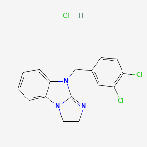 molecular formula C16H14Cl3N3 B5101698 9-(3,4-dichlorobenzyl)-2,9-dihydro-3H-imidazo[1,2-a]benzimidazole hydrochloride 