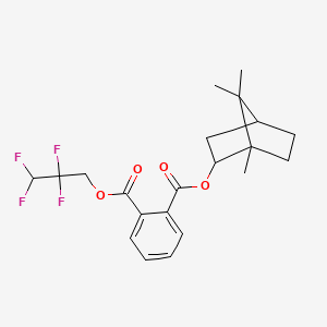 molecular formula C21H24F4O4 B5101709 2,2,3,3-tetrafluoropropyl 1,7,7-trimethylbicyclo[2.2.1]hept-2-yl phthalate 