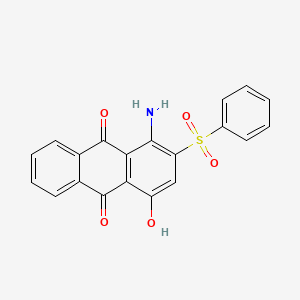 molecular formula C20H13NO5S B5101718 1-amino-4-hydroxy-2-(phenylsulfonyl)anthra-9,10-quinone 