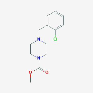 molecular formula C13H17ClN2O2 B5101722 methyl 4-(2-chlorobenzyl)-1-piperazinecarboxylate 