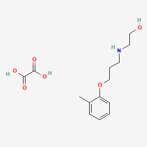 molecular formula C14H21NO6 B5101723 2-{[3-(2-methylphenoxy)propyl]amino}ethanol ethanedioate (salt) 