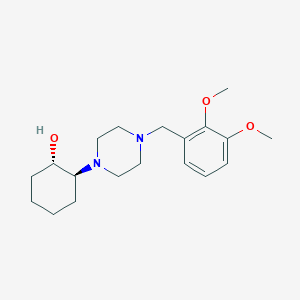 molecular formula C19H30N2O3 B5101738 rel-(1S,2S)-2-[4-(2,3-dimethoxybenzyl)-1-piperazinyl]cyclohexanol trifluoroacetate (salt) 