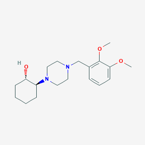 rel-(1S,2S)-2-[4-(2,3-dimethoxybenzyl)-1-piperazinyl]cyclohexanol trifluoroacetate (salt)