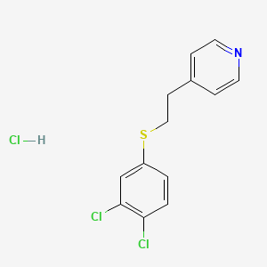 molecular formula C13H12Cl3NS B5101765 4-{2-[(3,4-dichlorophenyl)thio]ethyl}pyridine hydrochloride 