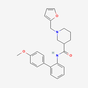 molecular formula C24H26N2O3 B5101771 1-(2-furylmethyl)-N-(4'-methoxy-2-biphenylyl)-3-piperidinecarboxamide 