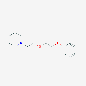 molecular formula C19H31NO2 B5101776 1-{2-[2-(2-tert-butylphenoxy)ethoxy]ethyl}piperidine 