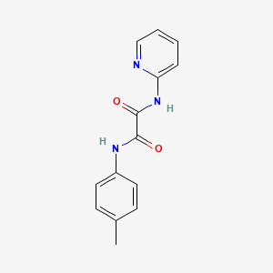 molecular formula C14H13N3O2 B5101784 N-(4-methylphenyl)-N'-2-pyridinylethanediamide 