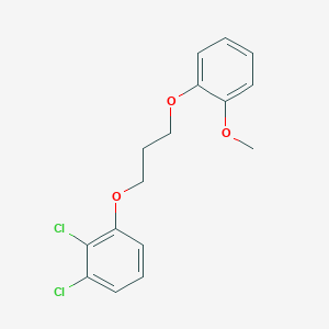 molecular formula C16H16Cl2O3 B5101798 1,2-dichloro-3-[3-(2-methoxyphenoxy)propoxy]benzene 