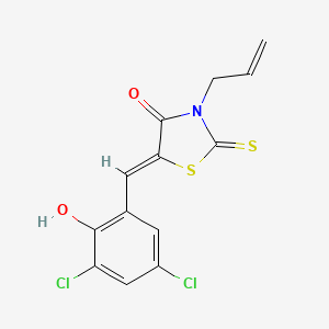 3-allyl-5-(3,5-dichloro-2-hydroxybenzylidene)-2-thioxo-1,3-thiazolidin-4-one