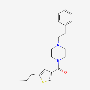 1-(2-phenylethyl)-4-[(5-propyl-3-thienyl)carbonyl]piperazine