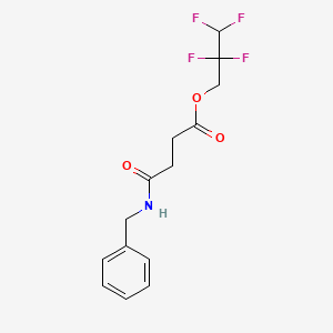 2,2,3,3-tetrafluoropropyl 4-(benzylamino)-4-oxobutanoate