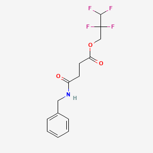 molecular formula C14H15F4NO3 B5101858 2,2,3,3-tetrafluoropropyl 4-(benzylamino)-4-oxobutanoate 