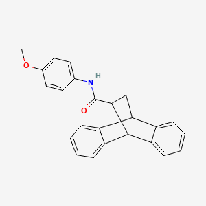 N-(4-methoxyphenyl)tetracyclo[6.6.2.0~2,7~.0~9,14~]hexadeca-2,4,6,9,11,13-hexaene-15-carboxamide