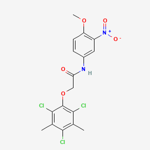 N-(4-methoxy-3-nitrophenyl)-2-(2,4,6-trichloro-3,5-dimethylphenoxy)acetamide