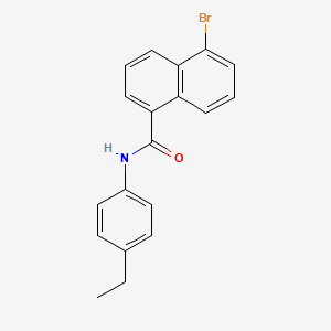 molecular formula C19H16BrNO B5102006 5-bromo-N-(4-ethylphenyl)-1-naphthamide 