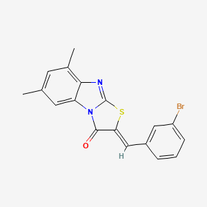 2-(3-bromobenzylidene)-6,8-dimethyl[1,3]thiazolo[3,2-a]benzimidazol-3(2H)-one
