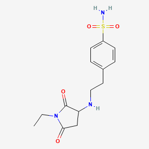 4-{2-[(1-ethyl-2,5-dioxo-3-pyrrolidinyl)amino]ethyl}benzenesulfonamide