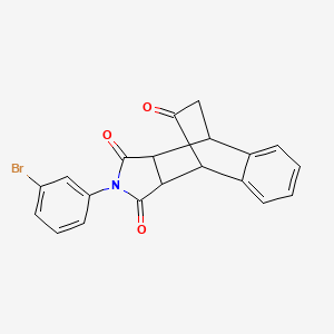 molecular formula C20H14BrNO3 B5102046 11-(3-bromophenyl)-11-azatetracyclo[6.5.2.0~2,7~.0~9,13~]pentadeca-2,4,6-triene-10,12,14-trione 