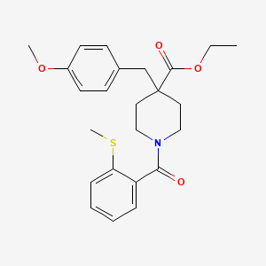 ethyl 4-(4-methoxybenzyl)-1-[2-(methylthio)benzoyl]-4-piperidinecarboxylate