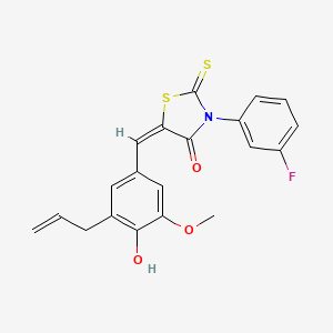 molecular formula C20H16FNO3S2 B5102061 5-(3-allyl-4-hydroxy-5-methoxybenzylidene)-3-(3-fluorophenyl)-2-thioxo-1,3-thiazolidin-4-one 