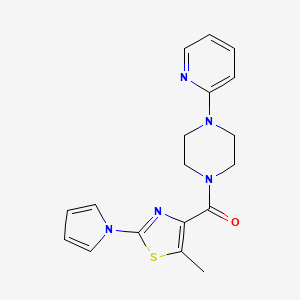 1-{[5-methyl-2-(1H-pyrrol-1-yl)-1,3-thiazol-4-yl]carbonyl}-4-(2-pyridinyl)piperazine