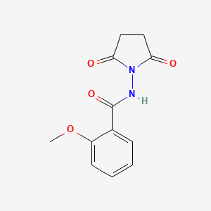 molecular formula C12H12N2O4 B5102087 N-(2,5-dioxo-1-pyrrolidinyl)-2-methoxybenzamide 