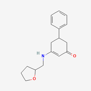 5-phenyl-3-[(tetrahydro-2-furanylmethyl)amino]-2-cyclohexen-1-one