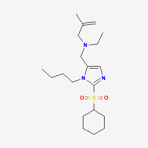 N-{[1-butyl-2-(cyclohexylsulfonyl)-1H-imidazol-5-yl]methyl}-N-ethyl-2-methyl-2-propen-1-amine