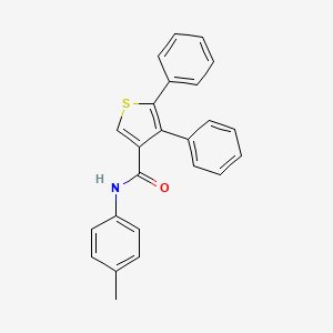 molecular formula C24H19NOS B5102123 N-(4-methylphenyl)-4,5-diphenyl-3-thiophenecarboxamide 