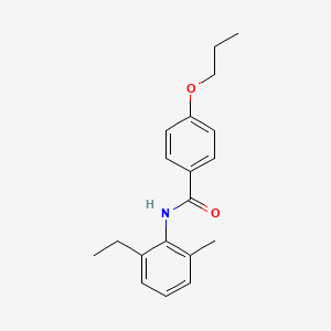 molecular formula C19H23NO2 B5102171 N-(2-ethyl-6-methylphenyl)-4-propoxybenzamide 