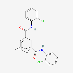molecular formula C24H24Cl2N2O2 B5102172 N,N'-bis(2-chlorophenyl)-1,3-adamantanedicarboxamide 