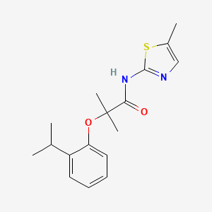 2-(2-isopropylphenoxy)-2-methyl-N-(5-methyl-1,3-thiazol-2-yl)propanamide