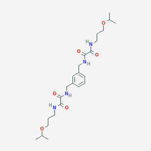 molecular formula C24H38N4O6 B5102201 N~2~,N~2~'-[1,3-phenylenebis(methylene)]bis[N~2~-(3-isopropoxypropyl)ethanediamide] 