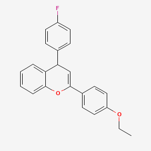 molecular formula C23H19FO2 B5102233 2-(4-ethoxyphenyl)-4-(4-fluorophenyl)-4H-chromene 